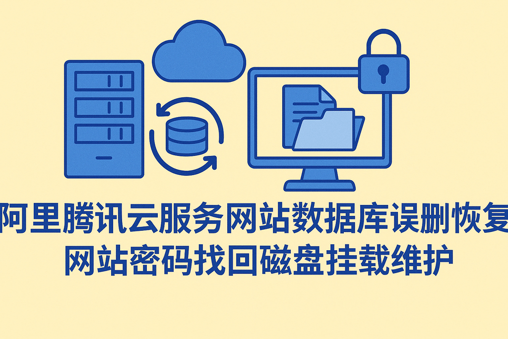 阿里腾讯云服务器网站数据库误删恢复网站密码找回磁盘挂载维护