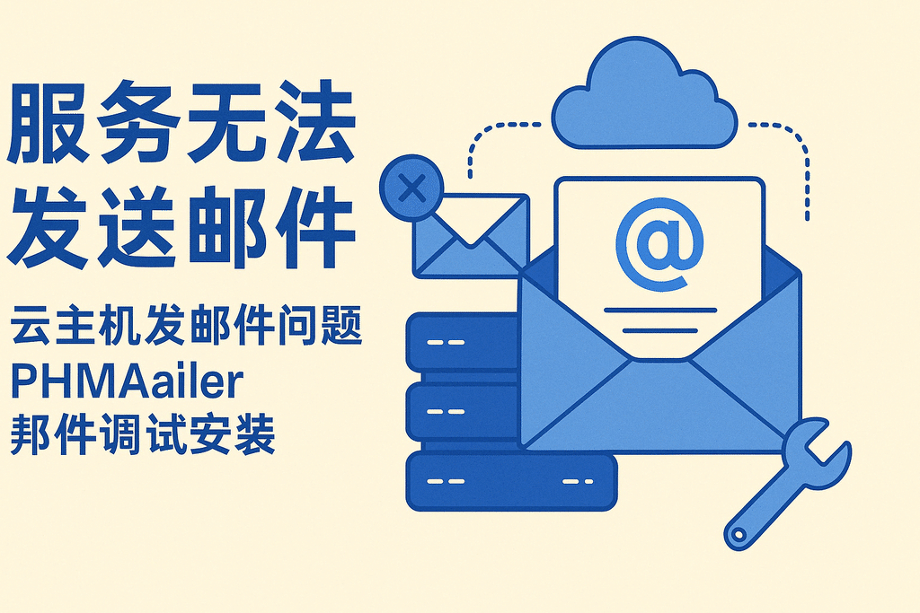 服务器无法发送邮件 云主机发邮件问题 phpmailer 邮件调试安装