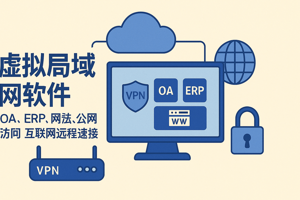 虚拟局域网软件OA、ERP、网站、公网访问 互联网远程连接