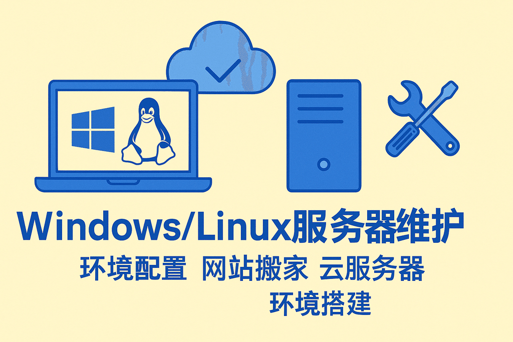 Windows/Linux服务器维护 环境配置 网站搬家 云服务器环境搭建