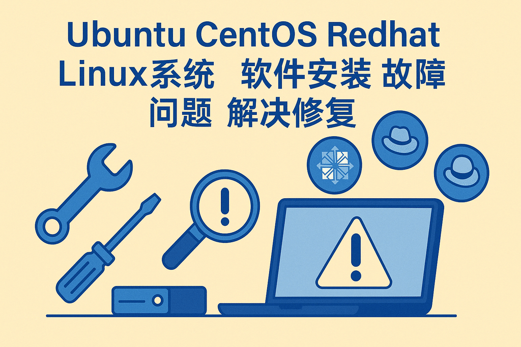Ubuntu CentOS Redhat Linux系统软件安装故障问题解决修复