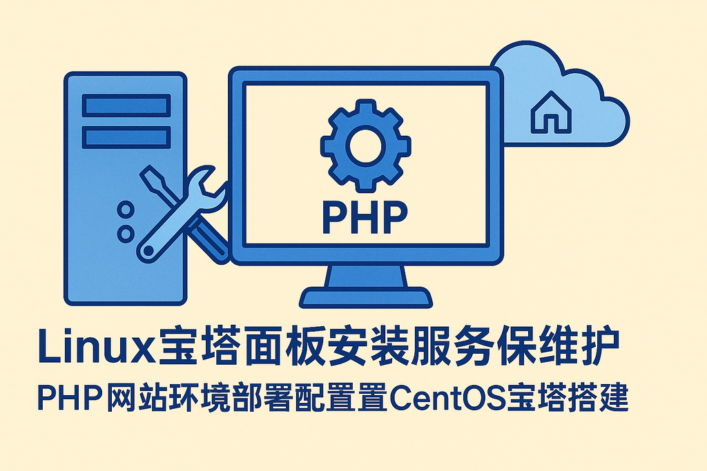 linux宝塔面板安装服务器维护PHP网站环境部署配置centOS宝塔搭建