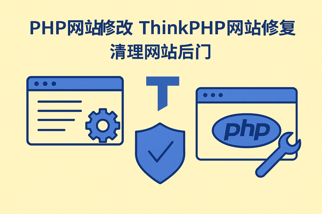 php网站修改 thinkphp网站修复 快照被劫持密码找回 清理网站后门