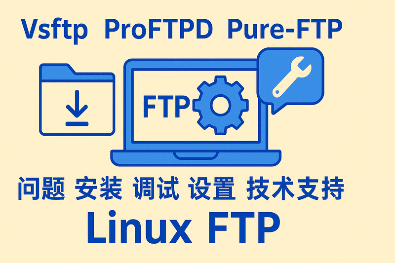 Vsftp ProFTP Pure-FTP 问题 安装 调试 设置 技术支持 Linux FTP