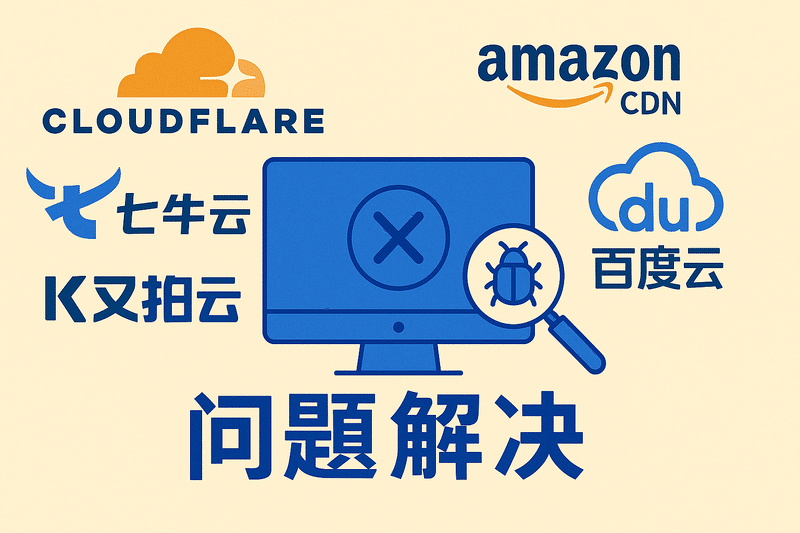 Cloudflare CDN、Amazon CDN、七牛云、又拍云、百度云等 问题解决